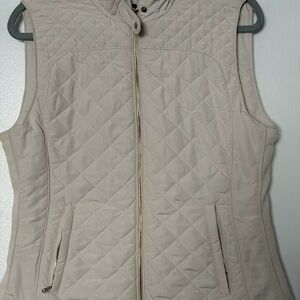 Zara Quilted Light Tan Vest